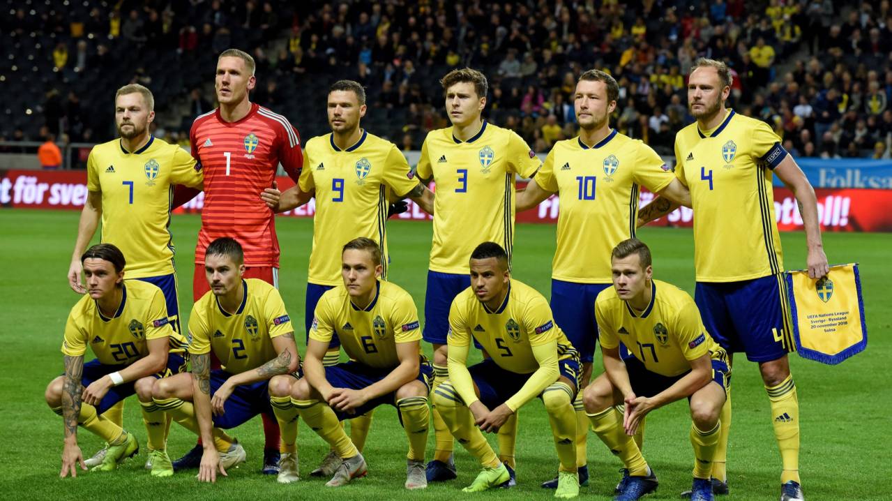 team photo for Švedska