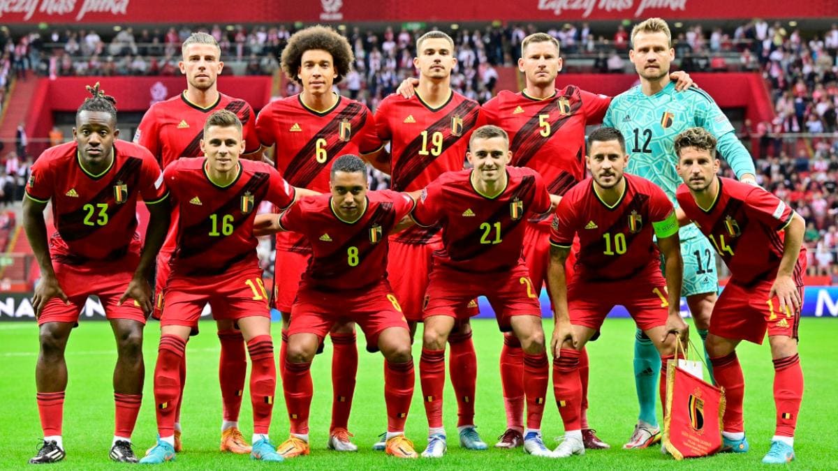 team photo for Belgija