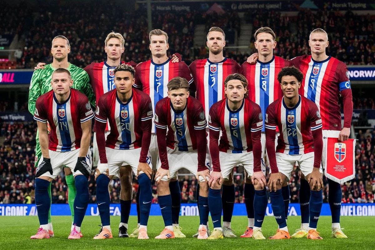 team photo for Norveška