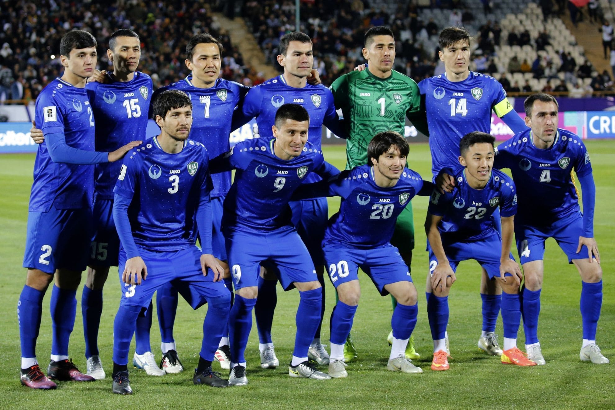 team photo for Uzbekistan